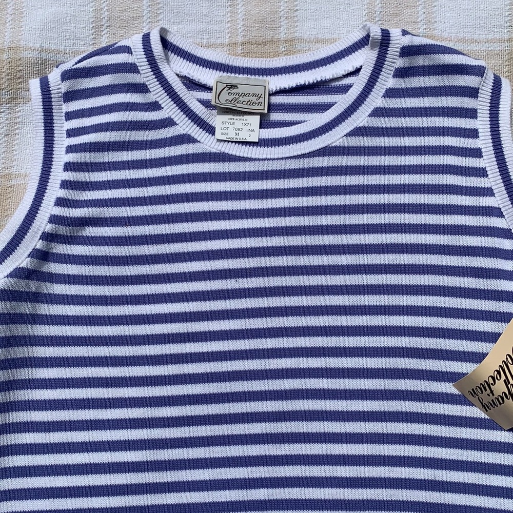 NWT Vintage Company Collection Sweater Tank Top - Picture 2 of 5
